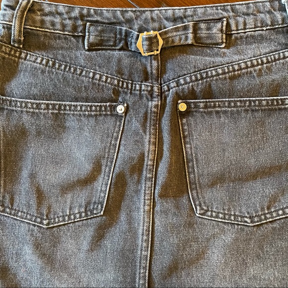 Free People Black Jean Mini Skirt - Picture 4 of 9